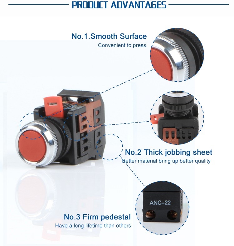 Button switch normally open and normally closed how to distinguish