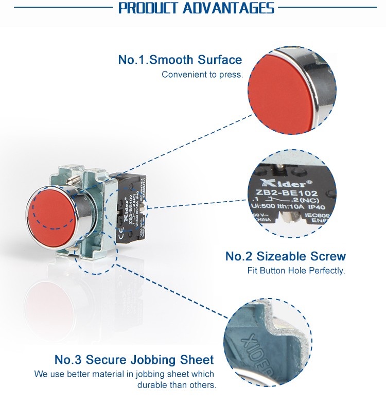 DB2-BA42 Momentary Push Button Switch